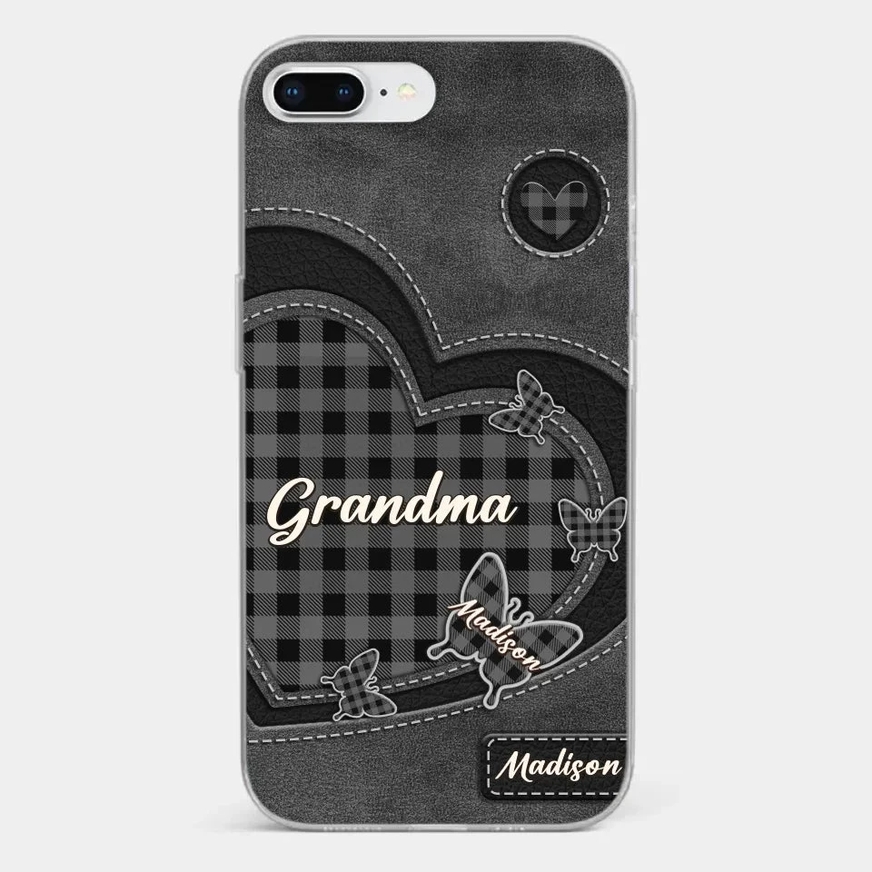Grandma’s Love Is A Hug That Never Ends - Family Personalized Custom Clear Phone Case - Gift For Mom, Grandma 3 Grandma’s Love Is A Hug That Never Ends - Family Personalized Custom Clear Phone Case - Gift For Mom, Grandma - Image 3