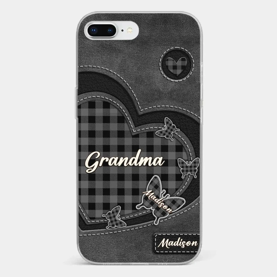 Grandma’s Love Is A Hug That Never Ends - Family Personalized Custom Clear Phone Case - Gift For Mom, Grandma 4 Grandma’s Love Is A Hug That Never Ends - Family Personalized Custom Clear Phone Case - Gift For Mom, Grandma - Image 4