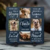 Custom Photo Sweet Reminders Of The Moments We Shared - Memorial Personalized Custom Square Shaped Stone With Stand - Sympathy Gift For Pet Owners, Pet Lovers