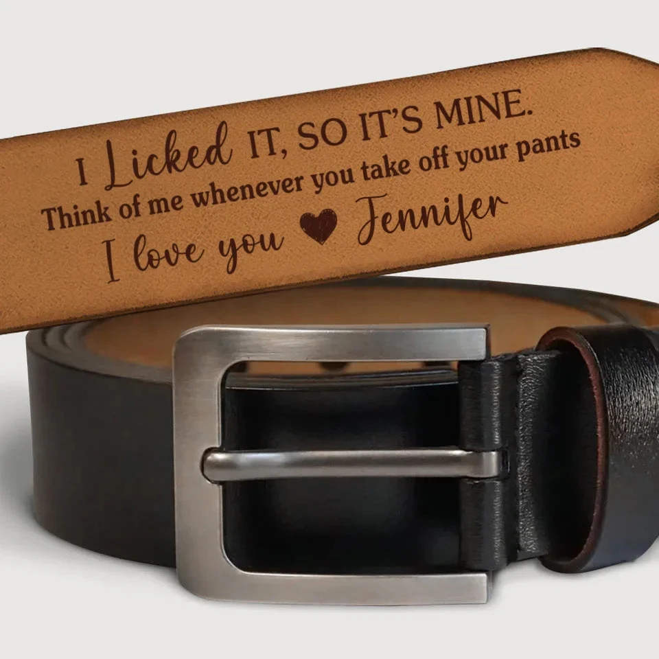 You’re My Forever And Always - Couple Personalized Custom Engraved Leather Belt - Gift For Husband Wife, Anniversary 2 You’re My Forever And Always - Couple Personalized Custom Engraved Leather Belt - Gift For Husband Wife, Anniversary - Image 2