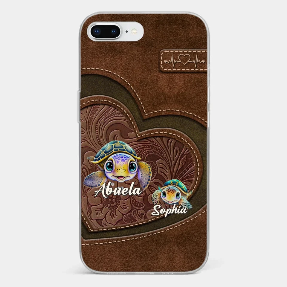 A Turtle Carries Its Home, Grandma Carries Generations Of Love - Family Personalized Custom Clear Phone Case - Gift For Mom, Grandma 5 A Turtle Carries Its Home, Grandma Carries Generations Of Love - Family Personalized Custom Clear Phone Case - Gift For Mom, Grandma - Image 5