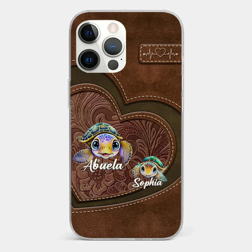 A Turtle Carries Its Home, Grandma Carries Generations Of Love - Family Personalized Custom Clear Phone Case - Gift For Mom, Grandma 11 A Turtle Carries Its Home, Grandma Carries Generations Of Love - Family Personalized Custom Clear Phone Case - Gift For Mom, Grandma - Image 11