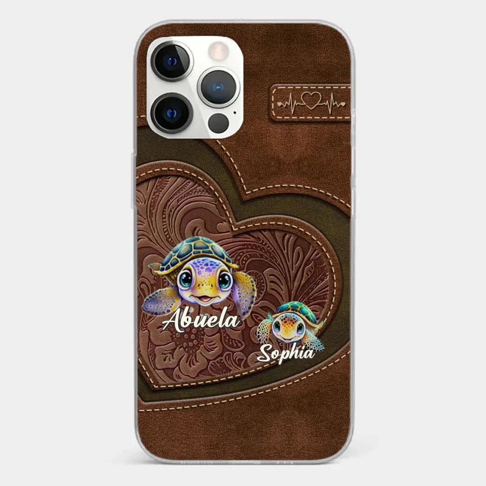 A Turtle Carries Its Home, Grandma Carries Generations Of Love - Family Personalized Custom Clear Phone Case - Gift For Mom, Grandma 12 A Turtle Carries Its Home, Grandma Carries Generations Of Love - Family Personalized Custom Clear Phone Case - Gift For Mom, Grandma - Image 12