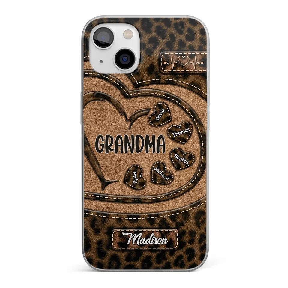 Grandma’s Love Makes Life Sweeter - Family Personalized Custom Clear Phone Case - Gift For Mom, Grandma 1 Grandma’s Love Makes Life Sweeter - Family Personalized Custom Clear Phone Case - Gift For Mom, Grandma