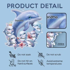 Like A Dolphin, Grandma Brings Joy With Every Wave - Family Personalized Custom Car Ornament - Acrylic Custom Shaped - Gift For Mom, Grandma 9 Like A Dolphin, Grandma Brings Joy With Every Wave - Family Personalized Custom Car Ornament - Acrylic Custom Shaped - Gift For Mom, Grandma -Pawfect House Store 677f4e75c6b01