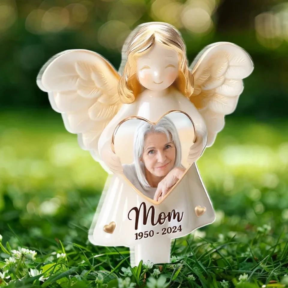 Custom Photo Remembering You With Love - Memorial Personalized Custom Stain Glass Style Acrylic Garden Stake - Sympathy Gift For Family Members 1 Custom Photo Remembering You With Love - Memorial Personalized Custom Stain Glass Style Acrylic Garden Stake - Sympathy Gift For Family Members