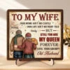 You Are My Queen Forever - Couple Personalized Custom 2-Layered Wooden Plaque With Stand - Gift For Husband Wife, Anniversary