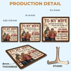 You Are My Queen Forever - Couple Personalized Custom 2-Layered Wooden Plaque With Stand - Gift For Husband Wife, Anniversary 11 You Are My Queen Forever - Couple Personalized Custom 2-Layered Wooden Plaque With Stand - Gift For Husband Wife, Anniversary -Pawfect House Store 677f7d07a6c03
