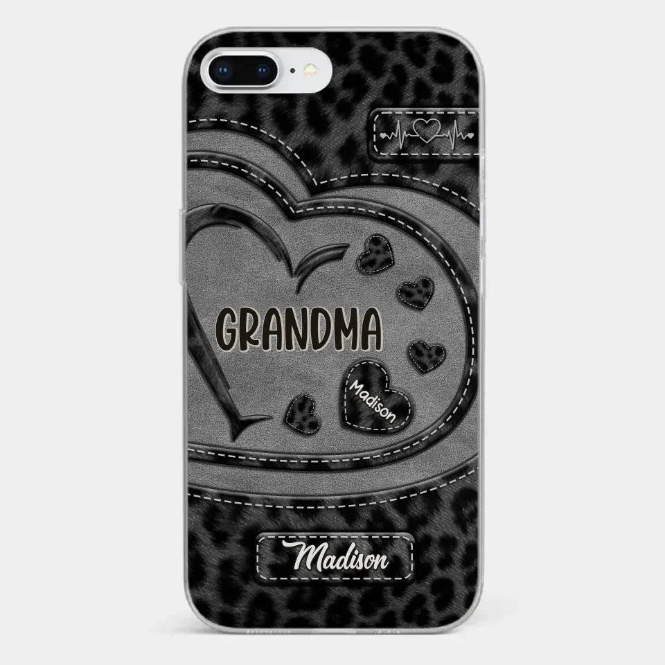 Grandma’s Love Makes Life Sweeter - Family Personalized Custom Clear Phone Case - Gift For Mom, Grandma 3 Grandma’s Love Makes Life Sweeter - Family Personalized Custom Clear Phone Case - Gift For Mom, Grandma - Image 3