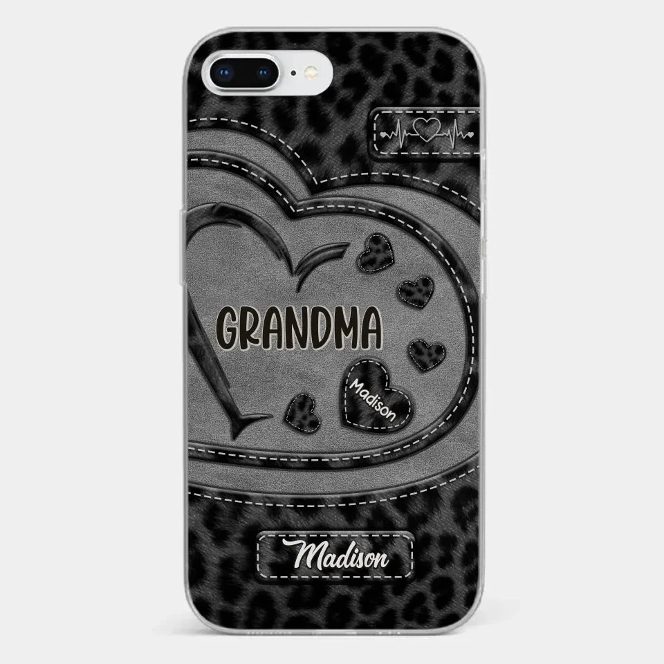 Grandma’s Love Makes Life Sweeter - Family Personalized Custom Clear Phone Case - Gift For Mom, Grandma 4 Grandma’s Love Makes Life Sweeter - Family Personalized Custom Clear Phone Case - Gift For Mom, Grandma - Image 4