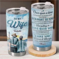 The Best Thing To Hold Onto In Life Is Each Other - Couple Personalized Custom Tumbler - Gift For Husband Wife, Anniversary
