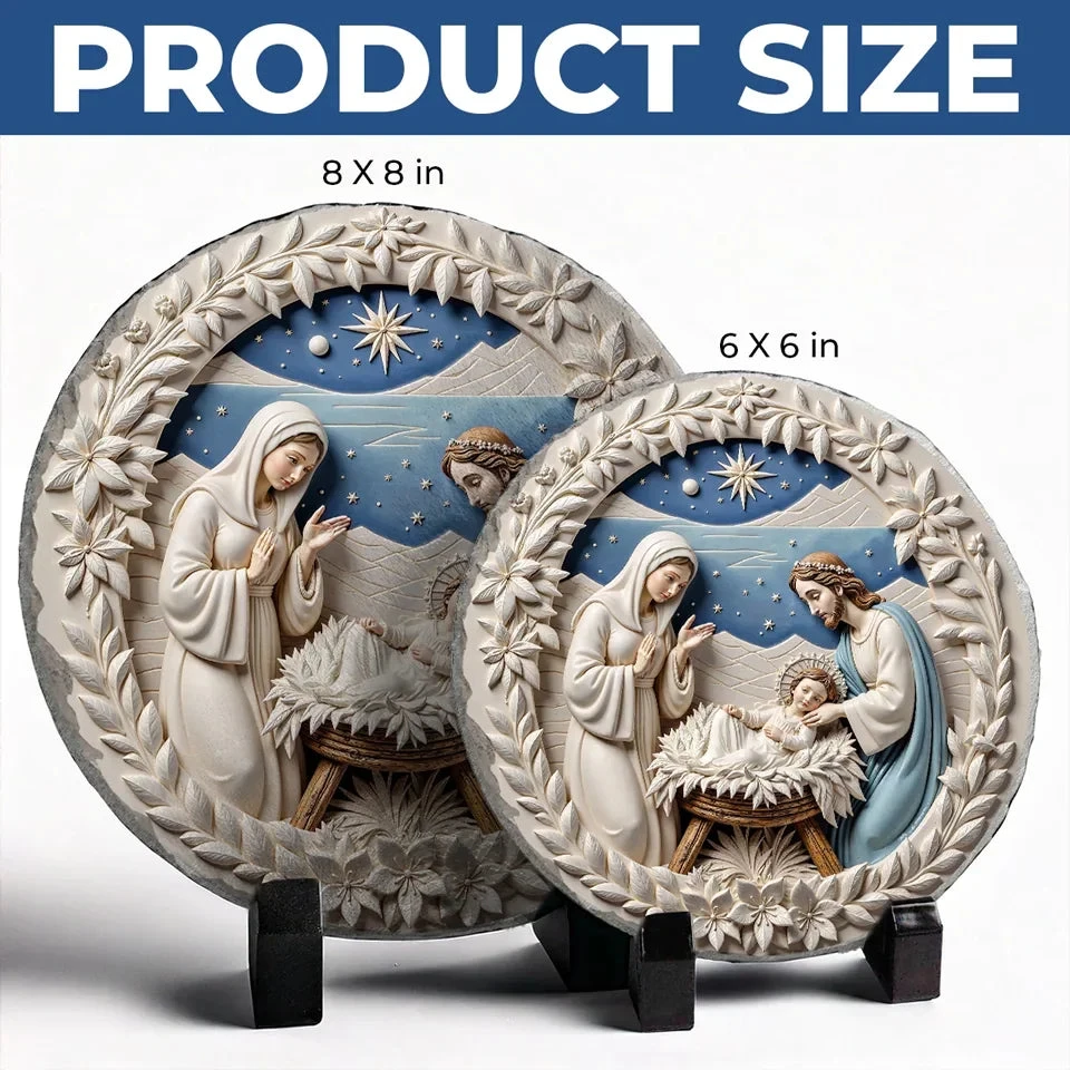 A Touching Way To Honor Family And Their Beliefs - Family Personalized Custom 3D Effect Printed Round Shaped Stone With Stand - Gift For Family Members 5 A Touching Way To Honor Family And Their Beliefs - Family Personalized Custom 3D Effect Printed Round Shaped Stone With Stand - Gift For Family Members - Image 5