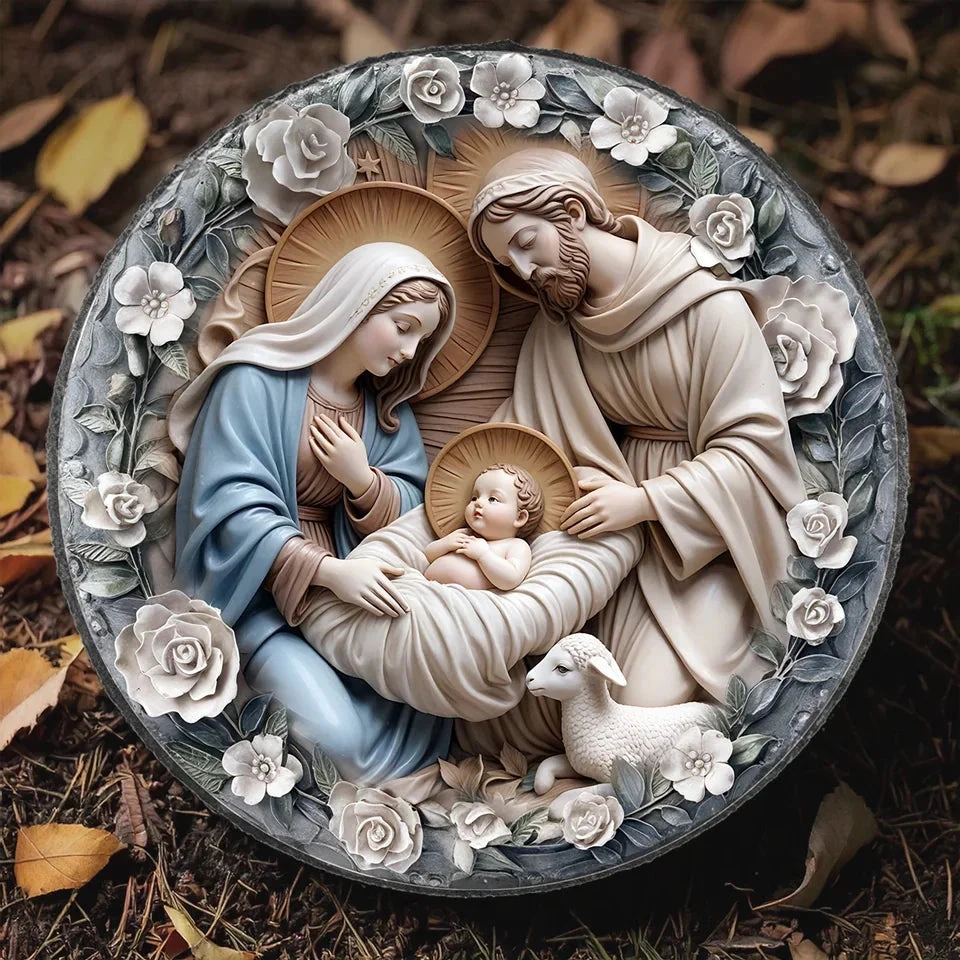 A Touching Way To Honor Family And Their Beliefs - Family Personalized Custom 3D Effect Printed Round Shaped Stone With Stand - Gift For Family Members 7 A Touching Way To Honor Family And Their Beliefs - Family Personalized Custom 3D Effect Printed Round Shaped Stone With Stand - Gift For Family Members - Image 7