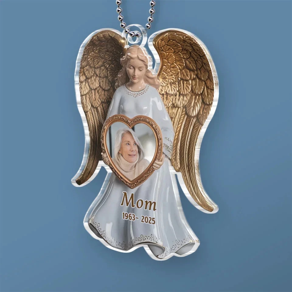 Custom Photo Memory Is The Bridge Between Past And Present - Memorial Personalized Custom Car Ornament - Acrylic Custom Shaped - Sympathy Gift For Family Members 3 Custom Photo Memory Is The Bridge Between Past And Present - Memorial Personalized Custom Car Ornament - Acrylic Custom Shaped - Sympathy Gift For Family Members - Image 3