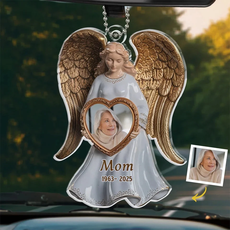 Custom Photo Memory Is The Bridge Between Past And Present - Memorial Personalized Custom Car Ornament - Acrylic Custom Shaped - Sympathy Gift For Family Members 1 Custom Photo Memory Is The Bridge Between Past And Present - Memorial Personalized Custom Car Ornament - Acrylic Custom Shaped - Sympathy Gift For Family Members