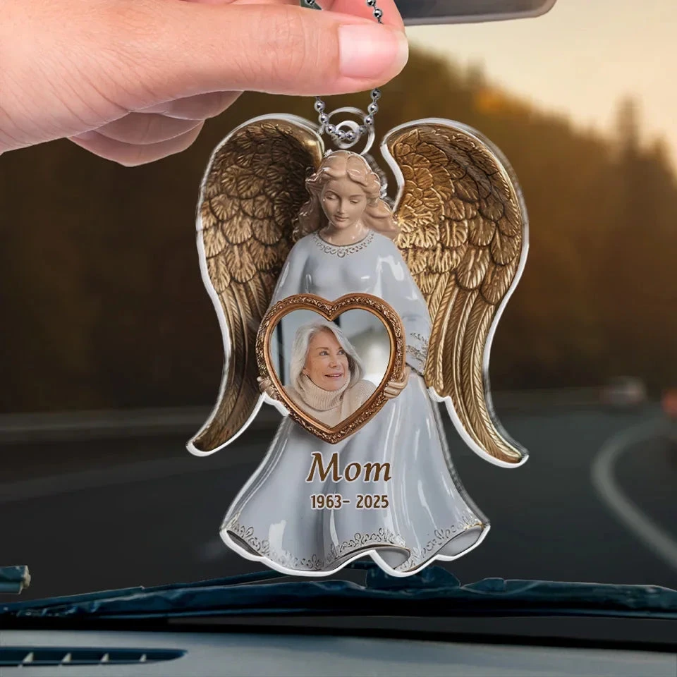 Custom Photo Memory Is The Bridge Between Past And Present - Memorial Personalized Custom Car Ornament - Acrylic Custom Shaped - Sympathy Gift For Family Members 4 Custom Photo Memory Is The Bridge Between Past And Present - Memorial Personalized Custom Car Ornament - Acrylic Custom Shaped - Sympathy Gift For Family Members - Image 4
