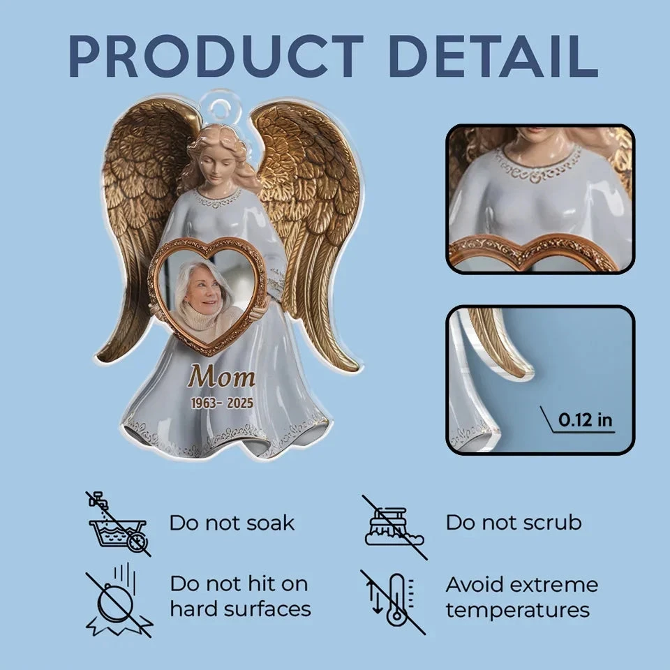 Custom Photo Memory Is The Bridge Between Past And Present - Memorial Personalized Custom Car Ornament - Acrylic Custom Shaped - Sympathy Gift For Family Members 5 Custom Photo Memory Is The Bridge Between Past And Present - Memorial Personalized Custom Car Ornament - Acrylic Custom Shaped - Sympathy Gift For Family Members - Image 5