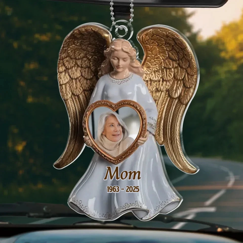 Custom Photo Memory Is The Bridge Between Past And Present - Memorial Personalized Custom Car Ornament - Acrylic Custom Shaped - Sympathy Gift For Family Members 2 Custom Photo Memory Is The Bridge Between Past And Present - Memorial Personalized Custom Car Ornament - Acrylic Custom Shaped - Sympathy Gift For Family Members - Image 2