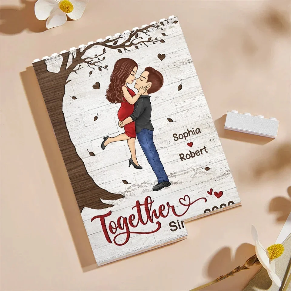 Love Is The Greatest Adventure - Couple Personalized Custom Vertical Rectangle Shaped Building Brick Blocks - Gift For Husband Wife, Anniversary 3 Love Is The Greatest Adventure - Couple Personalized Custom Vertical Rectangle Shaped Building Brick Blocks - Gift For Husband Wife, Anniversary - Image 3