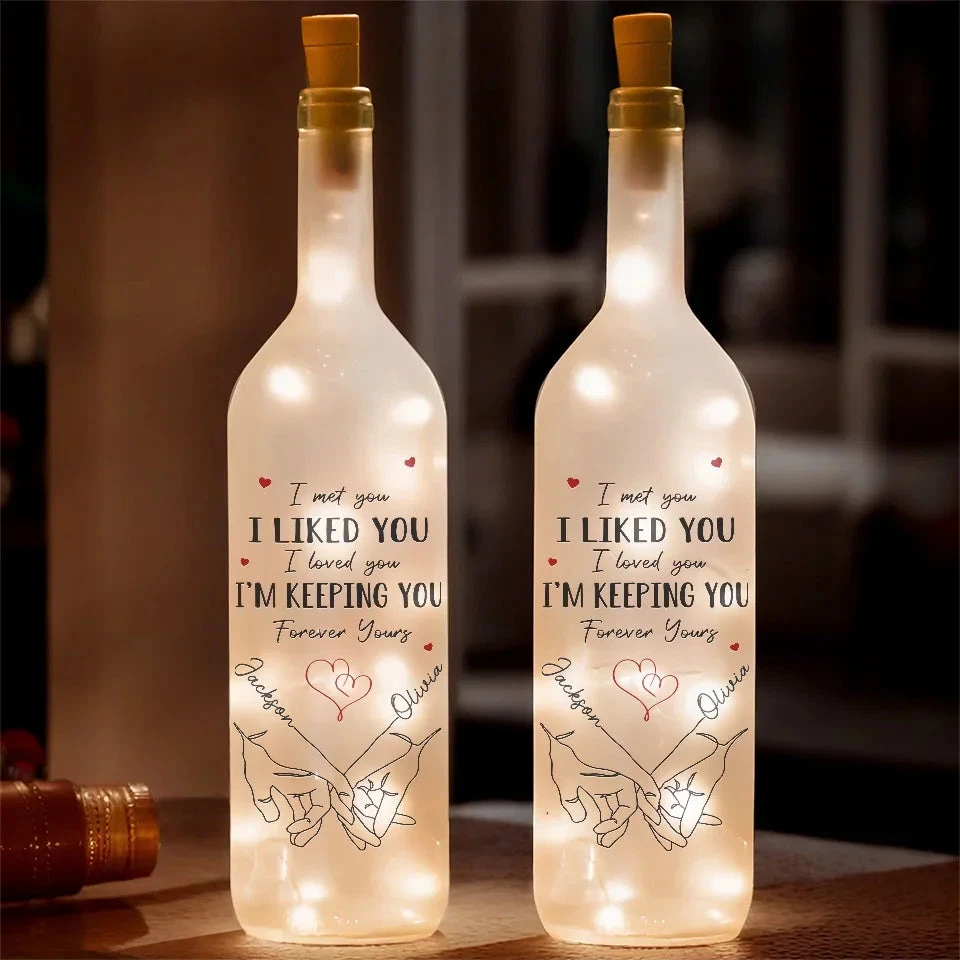 Love Is A Partnership - Couple Personalized Custom Bottle Lamp - Gift For Husband Wife, Anniversary 1 Love Is A Partnership - Couple Personalized Custom Bottle Lamp - Gift For Husband Wife, Anniversary