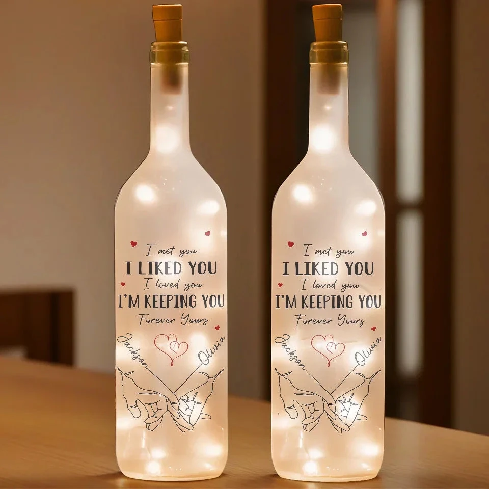 Love Is A Partnership - Couple Personalized Custom Bottle Lamp - Gift For Husband Wife, Anniversary 3 Love Is A Partnership - Couple Personalized Custom Bottle Lamp - Gift For Husband Wife, Anniversary - Image 3