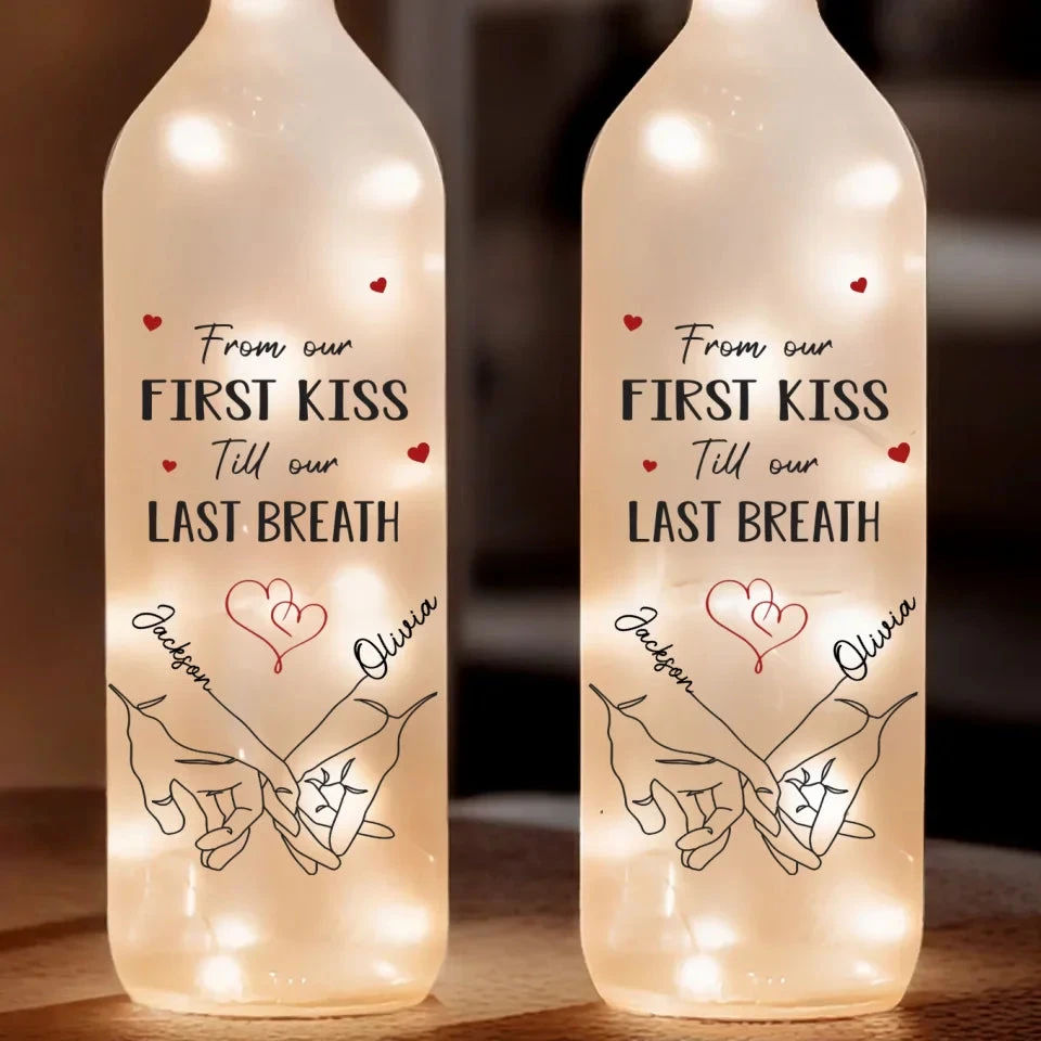 Love Is A Partnership - Couple Personalized Custom Bottle Lamp - Gift For Husband Wife, Anniversary 2 Love Is A Partnership - Couple Personalized Custom Bottle Lamp - Gift For Husband Wife, Anniversary - Image 2