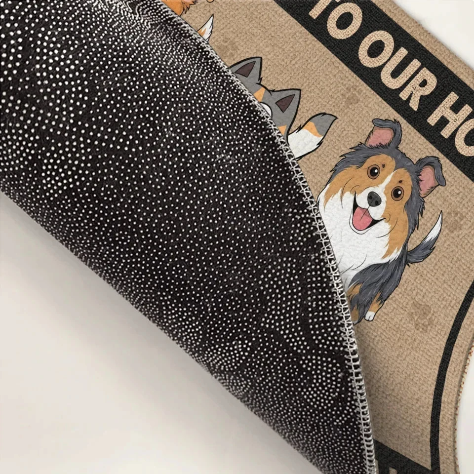 Owned By Us, Rented By Humans - Dog & Cat Personalized Custom Home Decor Decorative Mat - House Warming Gift For Pet Owners, Pet Lovers 4 Owned By Us, Rented By Humans - Dog & Cat Personalized Custom Home Decor Decorative Mat - House Warming Gift For Pet Owners, Pet Lovers - Image 4