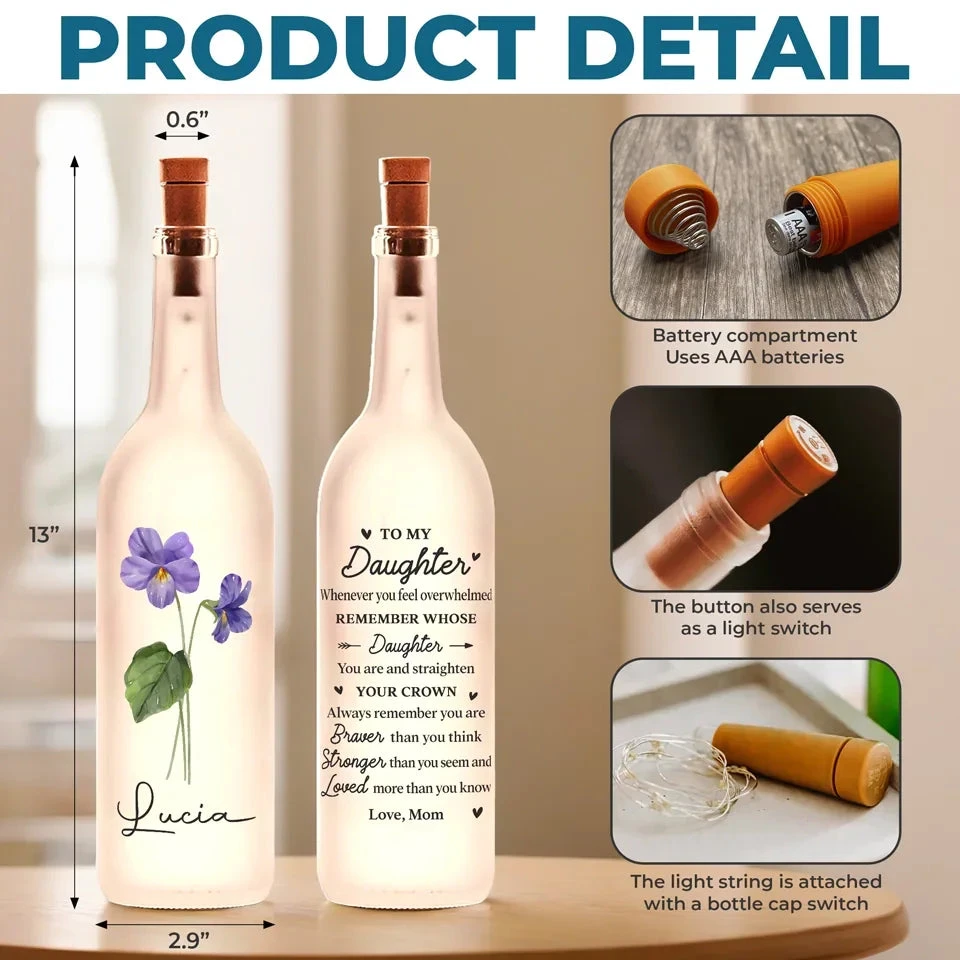 Watching You Grow Fills My Heart With Pride - Family Personalized Custom Bottle Lamp - Gift For Son, Daughter, Grandson, Granddaughter 5 Watching You Grow Fills My Heart With Pride - Family Personalized Custom Bottle Lamp - Gift For Son, Daughter, Grandson, Granddaughter - Image 5