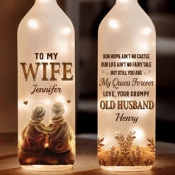 Forever Means Growing Old Hand In Hand - Couple Personalized Custom Bottle Lamp - Gift For Husband Wife, Anniversary 6 Forever Means Growing Old Hand In Hand - Couple Personalized Custom Bottle Lamp - Gift For Husband Wife, Anniversary -Pawfect House Store 6780ee924affd