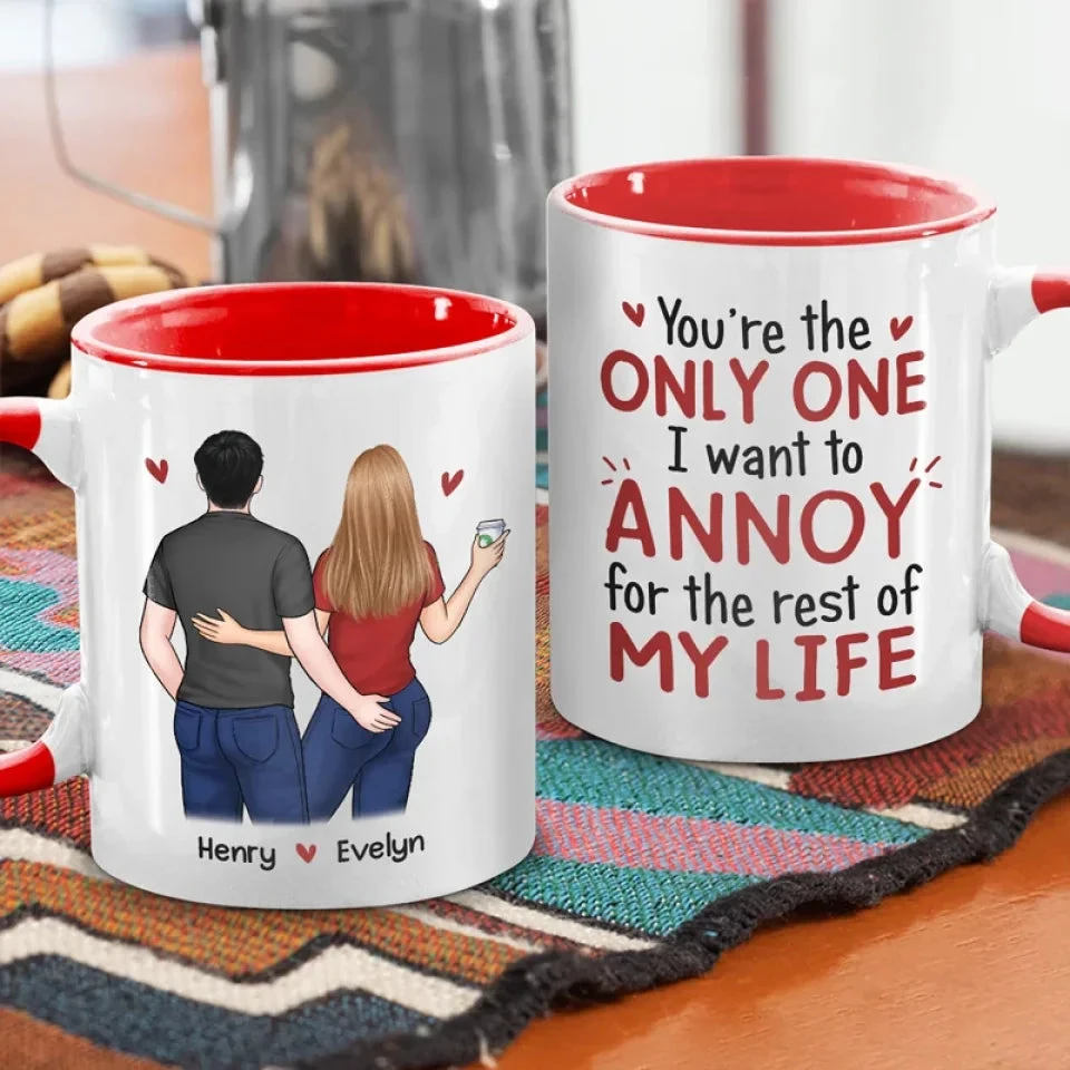 My Ride Or Die - Couple Personalized Custom Accent Mug - Gift For Husband Wife, Anniversary 3 My Ride Or Die - Couple Personalized Custom Accent Mug - Gift For Husband Wife, Anniversary - Image 3