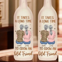 Side By Side, Through Thick And Thin - Bestie Personalized Custom Bottle Lamp - Gift For Best Friends, BFF, Sisters -Pawfect House Store 67846fcf0176c