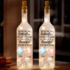 Like Butterflies, We Rise, Transform, And Shine - Bestie Personalized Custom Bottle Lamp - Gift For Best Friends, BFF, Sisters