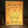 Our Love Is The Greatest Journey Of All - Couple Personalized Custom Frame Light Box - Gift For Husband Wife, Anniversary