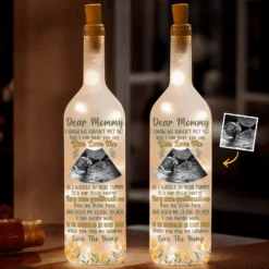 Custom Photo I Can Hear You Say You Love Me - Family Personalized Custom Bottle Lamp - Baby Shower Gift, Gift For First Mom