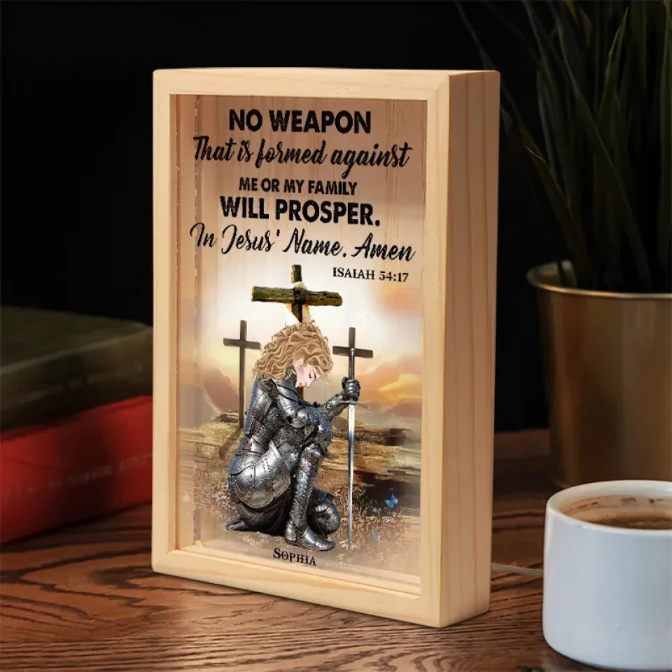 Isaiah 54 17 - Family Personalized Custom Frame Light Box - Gift For Yourself, Best Friends, Siblings, Family Members 3 Isaiah 54 17 - Family Personalized Custom Frame Light Box - Gift For Yourself, Best Friends, Siblings, Family Members - Image 3