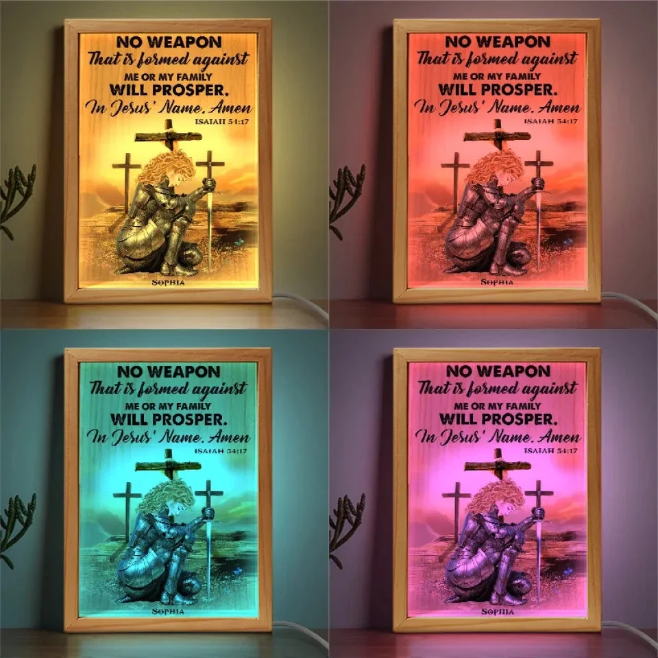 Isaiah 54 17 - Family Personalized Custom Frame Light Box - Gift For Yourself, Best Friends, Siblings, Family Members 5 Isaiah 54 17 - Family Personalized Custom Frame Light Box - Gift For Yourself, Best Friends, Siblings, Family Members - Image 5