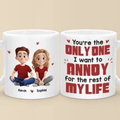 Life Is Better When We’re Together - Couple Personalized Custom Mug - Gift For Husband Wife, Anniversary