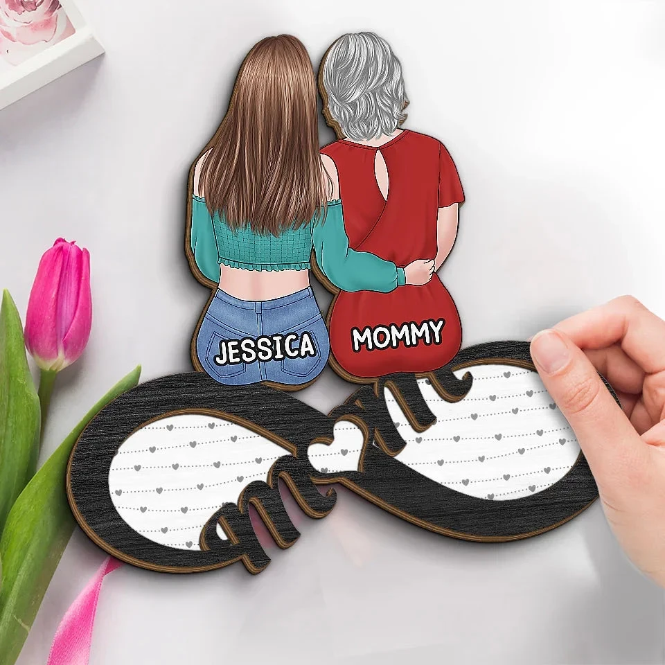 Together, We Create Our Family’s Story - Family Personalized Custom 2-Layered Wooden Plaque With Stand - Gift For Mom 3 Together, We Create Our Family’s Story - Family Personalized Custom 2-Layered Wooden Plaque With Stand - Gift For Mom - Image 3