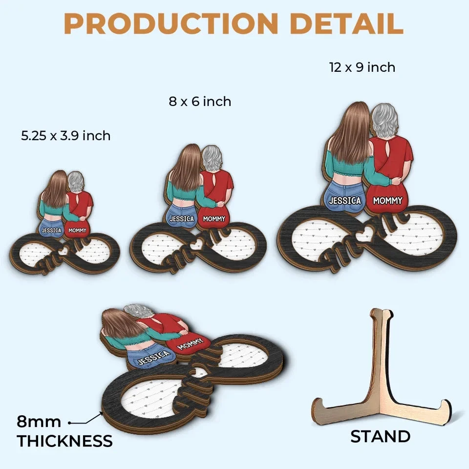 Together, We Create Our Family’s Story - Family Personalized Custom 2-Layered Wooden Plaque With Stand - Gift For Mom 6 Together, We Create Our Family’s Story - Family Personalized Custom 2-Layered Wooden Plaque With Stand - Gift For Mom - Image 6