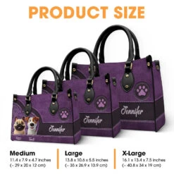 My Pet, My Heart - Dog Personalized Custom Leather Handbag - Gift For Pet Owners, Pet Lovers -Pawfect House Store 6786196381369