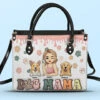 Life Would Be Boring Without Me - Dog & Cat Personalized Custom 3D Inflated Effect Printed Leather Handbag - Gift For Pet Owners, Pet Lovers