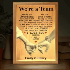 Together, We Are Infinite - Couple Personalized Custom Frame Light Box - Gift For Husband Wife, Anniversary