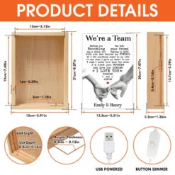 Together, We Are Infinite - Couple Personalized Custom Frame Light Box - Gift For Husband Wife, Anniversary 11 Together, We Are Infinite - Couple Personalized Custom Frame Light Box - Gift For Husband Wife, Anniversary -Pawfect House Store 67862c935b816