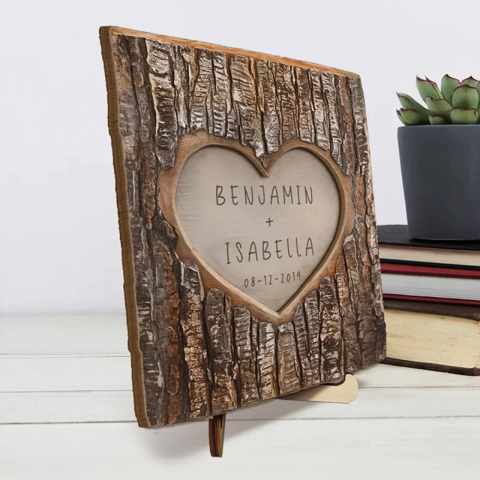 You’re My Forever - Couple Personalized Custom 2-Layered Wooden Plaque With Stand - Gift For Husband Wife, Anniversary 4 You’re My Forever - Couple Personalized Custom 2-Layered Wooden Plaque With Stand - Gift For Husband Wife, Anniversary - Image 4