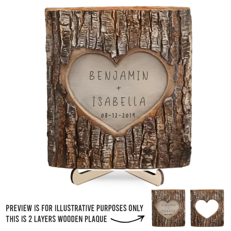 You’re My Forever - Couple Personalized Custom 2-Layered Wooden Plaque With Stand - Gift For Husband Wife, Anniversary 2 You’re My Forever - Couple Personalized Custom 2-Layered Wooden Plaque With Stand - Gift For Husband Wife, Anniversary - Image 2