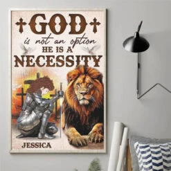 God Is A Necessity - Family Personalized Custom Vertical Poster - Gift For Yourself, Best Friends, Siblings, Family Members 7 God Is A Necessity - Family Personalized Custom Vertical Poster - Gift For Yourself, Best Friends, Siblings, Family Members -Pawfect House Store 6787544f35839