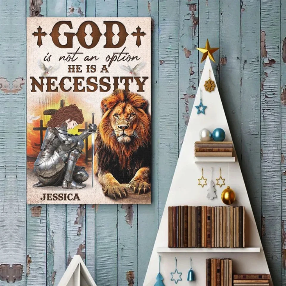 God Is A Necessity - Family Personalized Custom Vertical Poster - Gift For Yourself, Best Friends, Siblings, Family Members 4 God Is A Necessity - Family Personalized Custom Vertical Poster - Gift For Yourself, Best Friends, Siblings, Family Members - Image 4