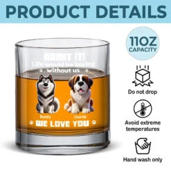 Pets Make Life Sweeter - Dog Personalized Custom Whiskey Glass - Gift For Pet Owners, Pet Lovers 9 Pets Make Life Sweeter - Dog Personalized Custom Whiskey Glass - Gift For Pet Owners, Pet Lovers -Pawfect House Store 678765314b8f9