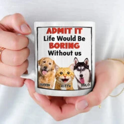 Custom Photo Home Is Where The Pet Hair Sticks To Everything But The Pet - Dog & Cat Personalized Custom Mug - Gift For Pet Owners, Pet Lovers -Pawfect House Store 67877dc806662
