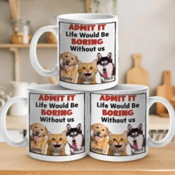 Custom Photo Home Is Where The Pet Hair Sticks To Everything But The Pet - Dog & Cat Personalized Custom Mug - Gift For Pet Owners, Pet Lovers -Pawfect House Store 67877dd05b721